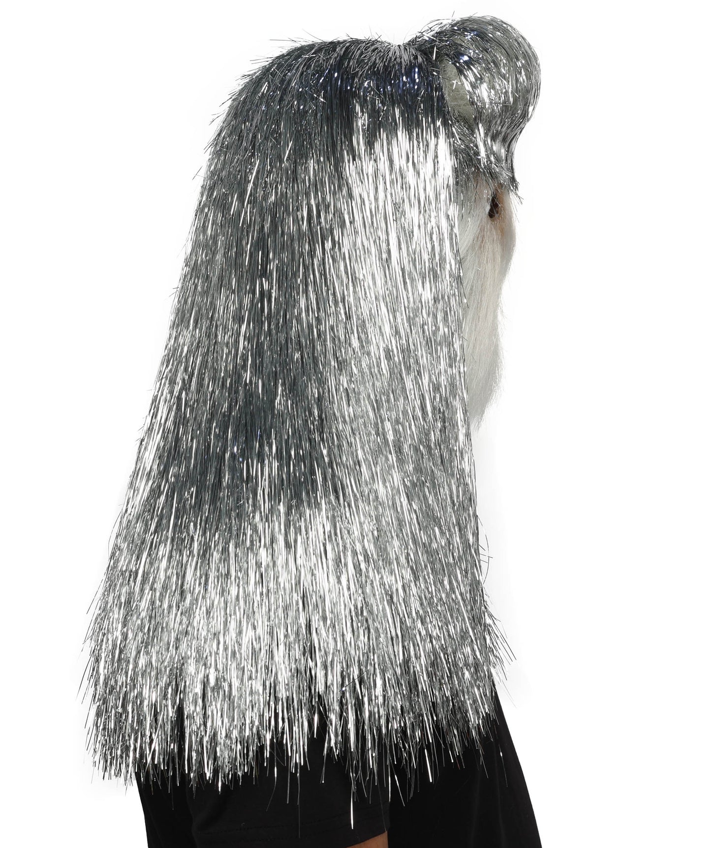 HPO UnisexTinsel Hairy Costume, Bundle & Mask Set | Full-Body Suit & Matching Mask | Long Hair Funny Costume for Halloween, Performers, Cosplay & Mascots | Multicolor Options