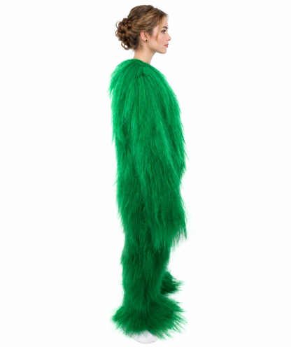 HPO Teen Extreme Hairy Person Costume Bundle & Mask Set - Full-Body Hair Suit Extra-Long Costume Wig for Halloween, Cosplay & Parties - Multiple Color Options