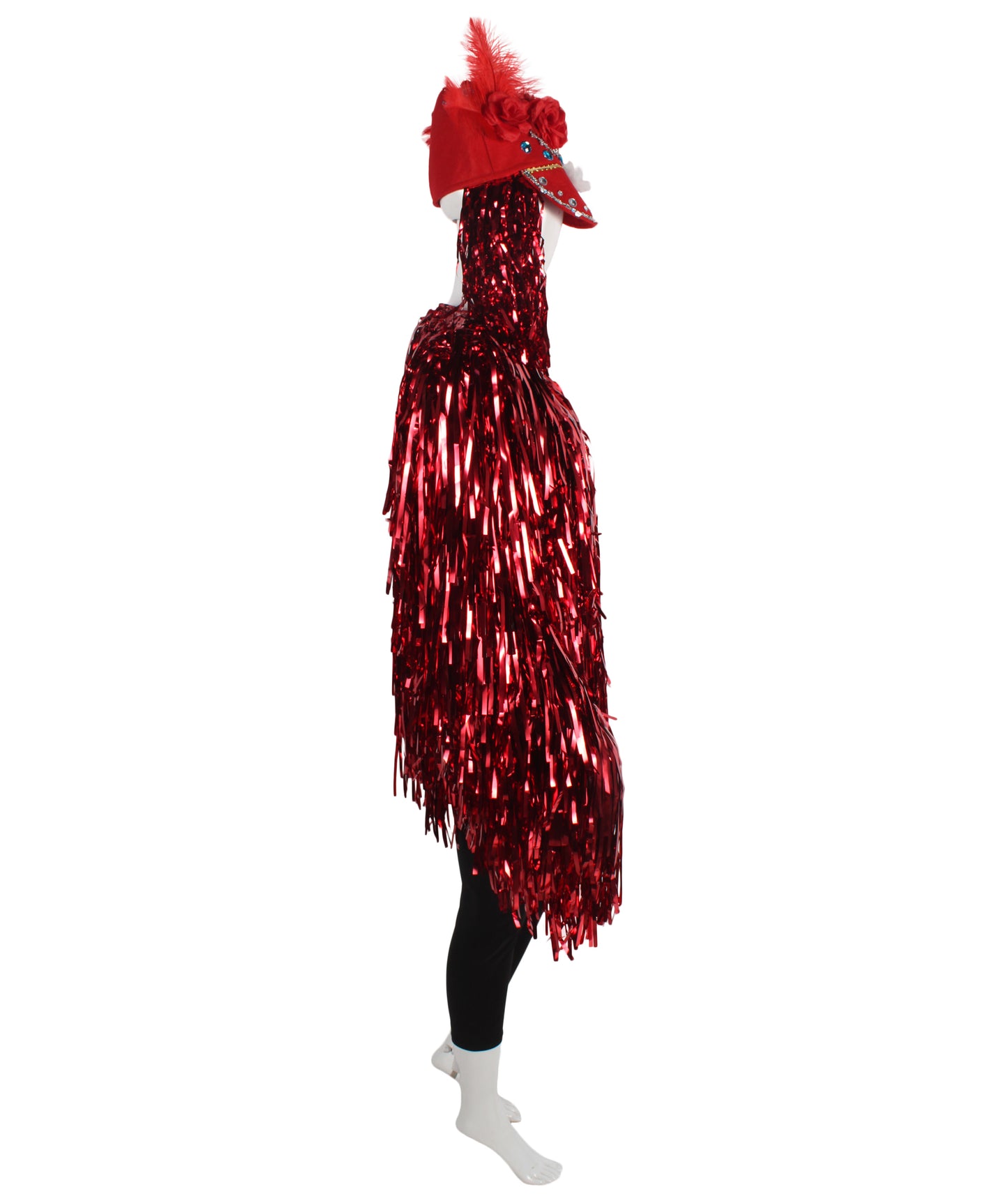 Red DJ Tinsel Costume