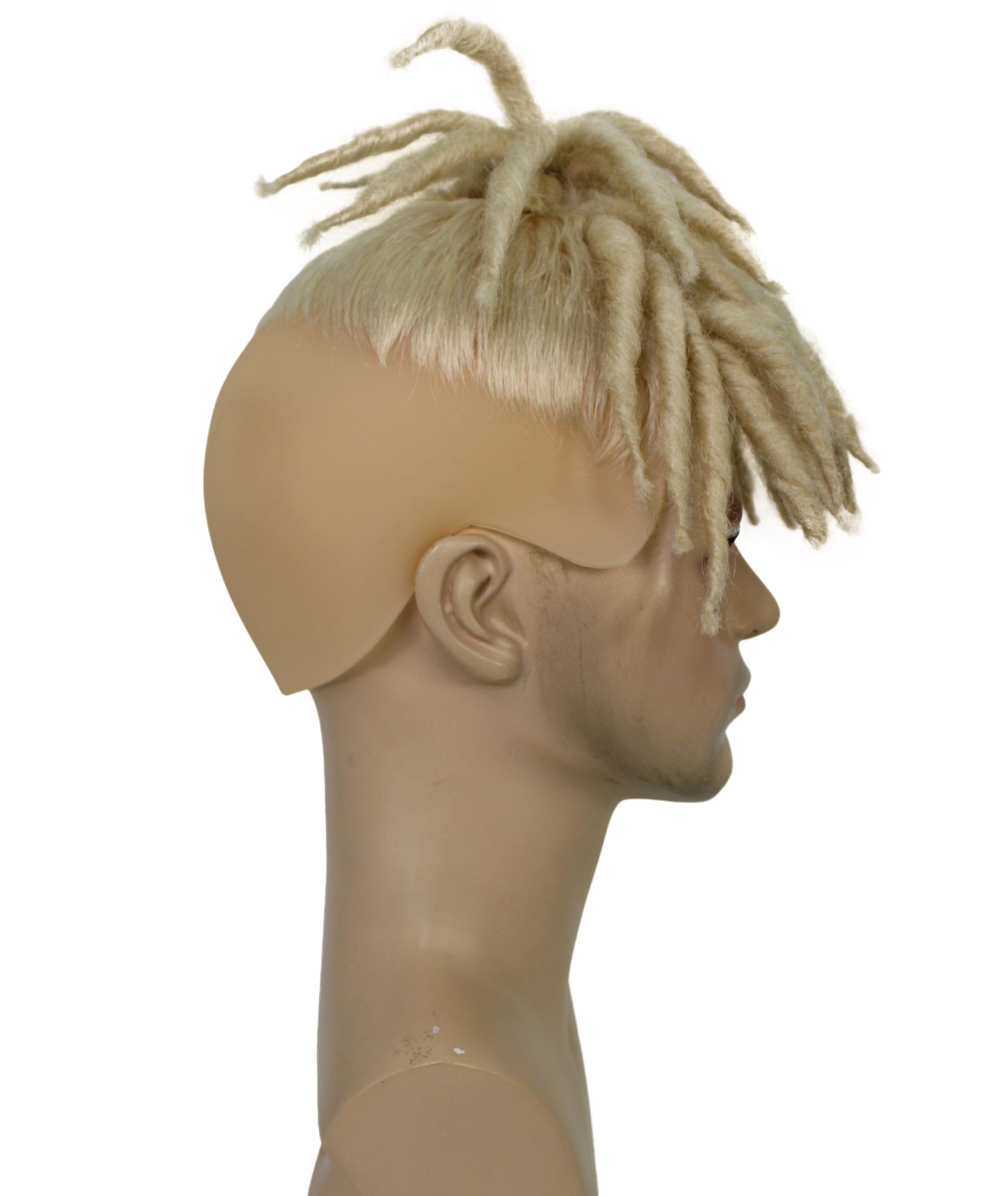 HPO Men’s American Rapper Dark Blue Dreadlock Updo Wig I Non-flammable Synthetic Fiber Wig