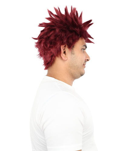 HPO Adult Men's Japanese Superhero Manga Spiky Wig |  Multi Color Options