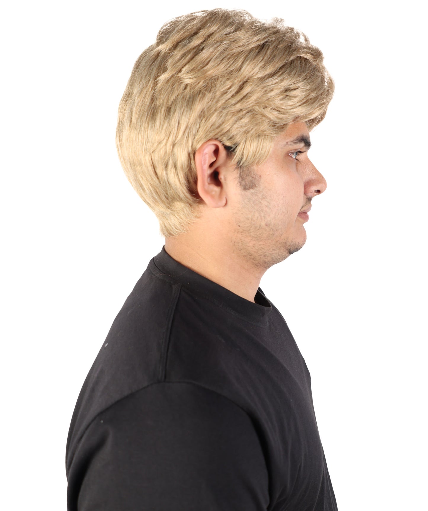 HPO Adult men's Elite Style Task Force Leader Wig | Sandy Ash Blonde Tactical Cosplay Wig with Adjustable Cap for Costume, Halloween & Conventions