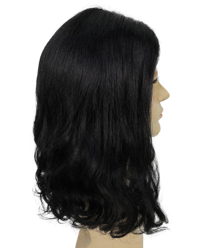 Men's Brown Barebone Medium Wavy Wig | Multicolor Options | Best for Halloween | Flame-retardant Synthetic Fiber