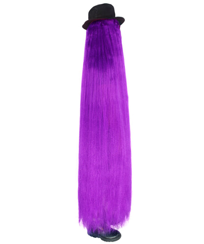 Adult Hairy Cousin It 66 Inch Long Full Costume with Wig , Hat and Glass| Multiple Color Options | Flame-retardant Synthetic Fabric