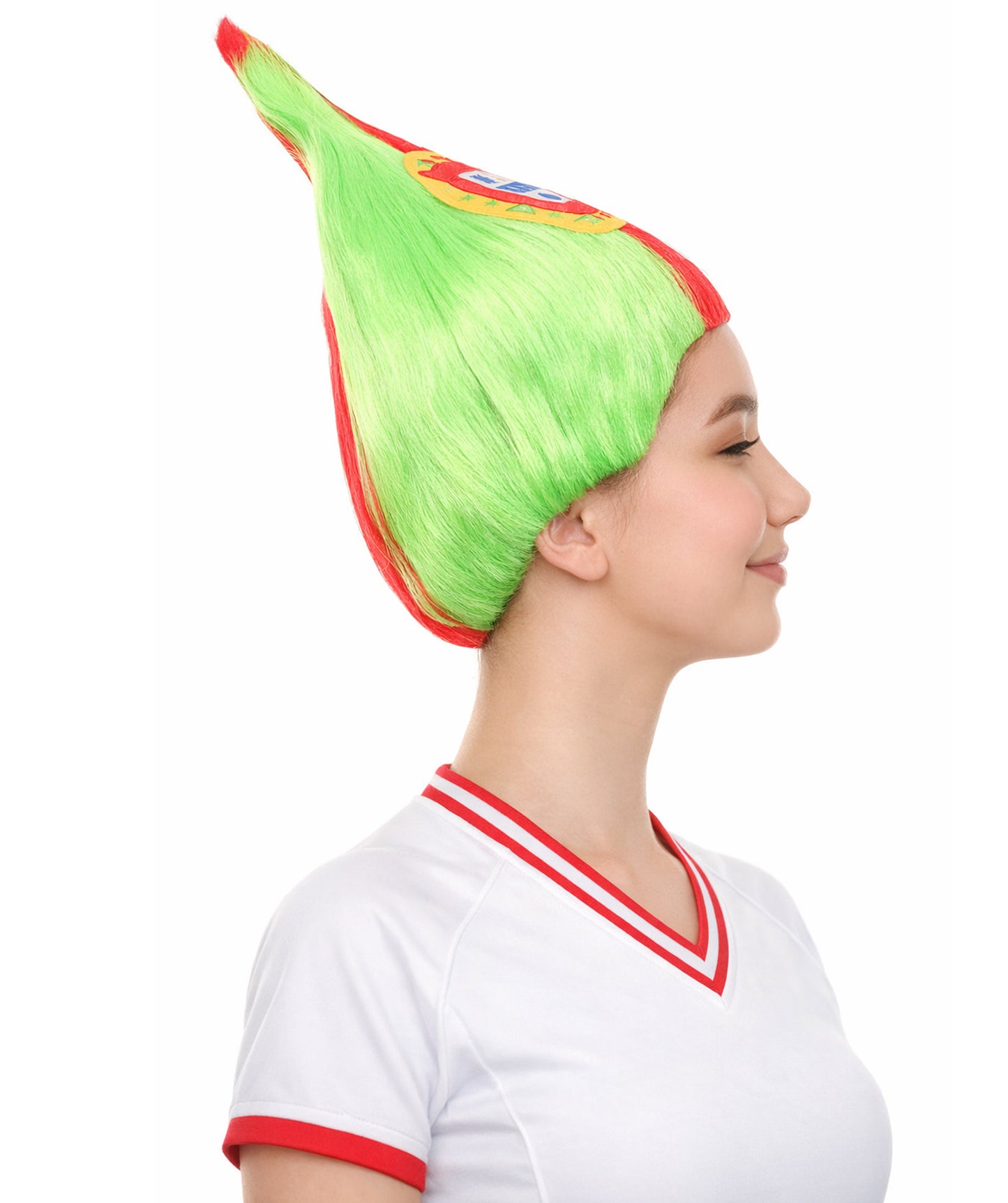 Portugal Flag Sports Troll Wig | Premium Breathable Capless Cap
