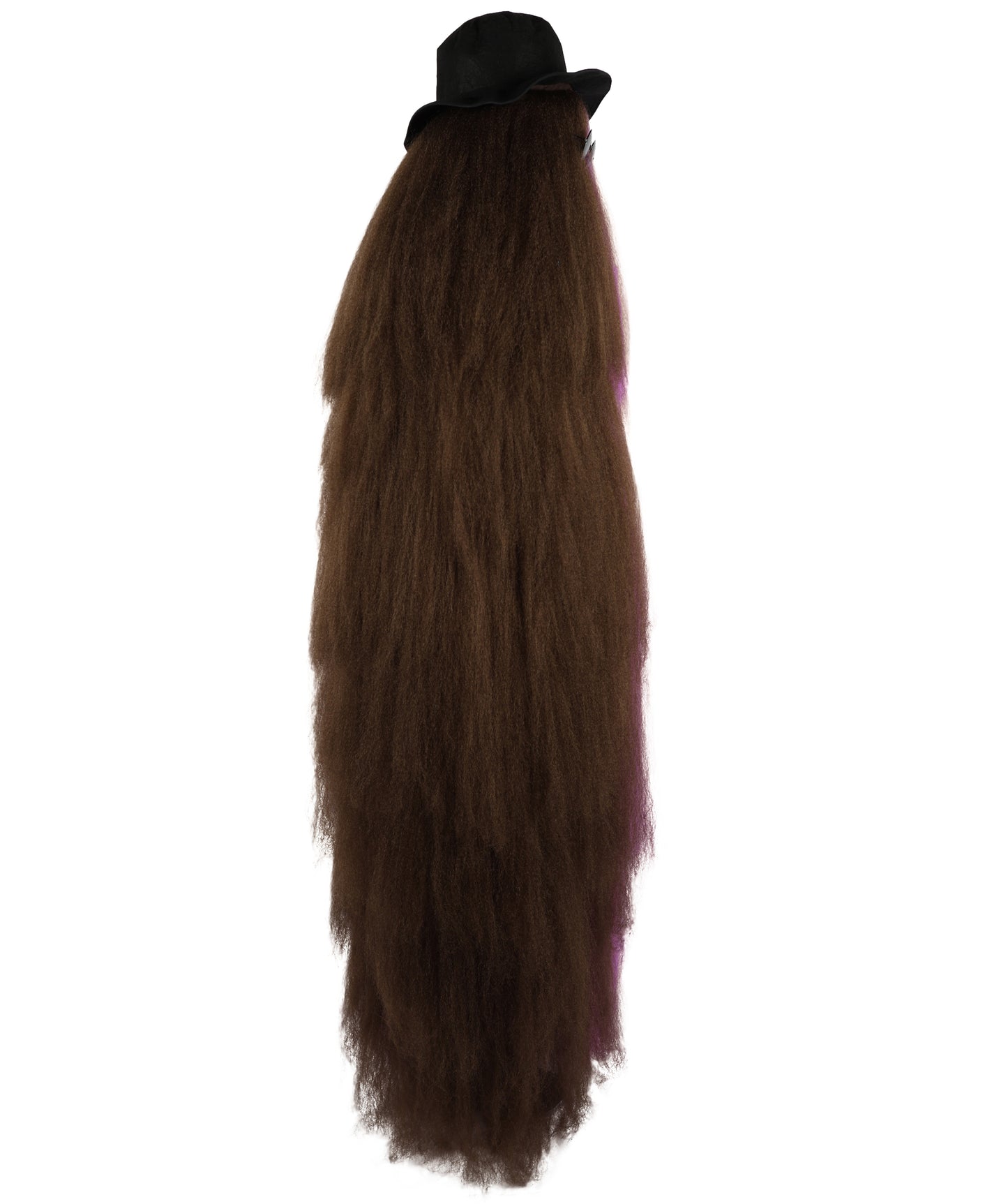 HPO It's Cousin Creature! - Premium | 2 Piece 66 In Extra-Long Iconic Hairy Costume and Wig Set | Includes Hat and glasses | Hairy Halloween Outfit