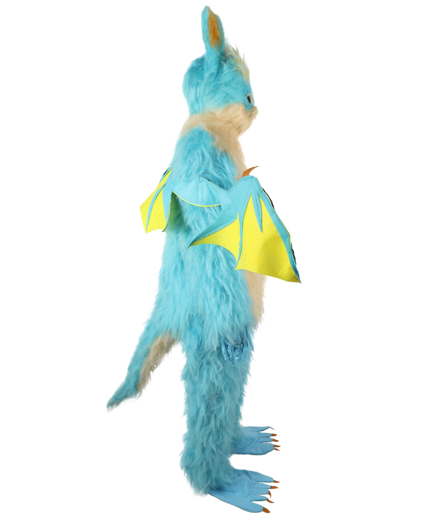 HPO Adult Unisex Carrot Guardian  Multicolor Dragon Bunny Costume & Bundel Set with Head Mask | Perfect for Halloween| Flame-retardant Synthetic Fabric