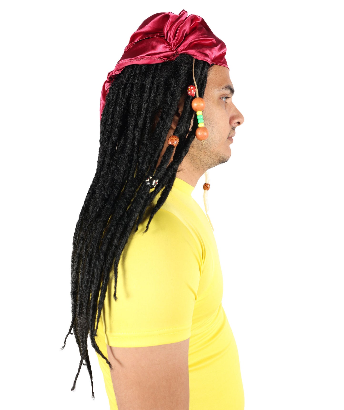 Buccaneer Braided Mens Wig | Fancy Halloween Wig | Premium Breathable Capless Cap
