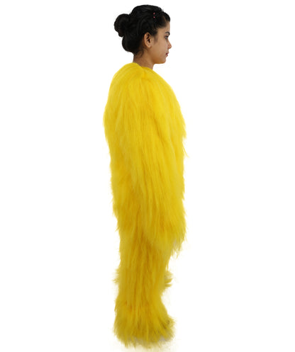 HPO Teen Extreme Hairy Person Costume Bundle & Mask Set - Full-Body Hair Suit Extra-Long Costume Wig for Halloween, Cosplay & Parties - Multiple Color Options