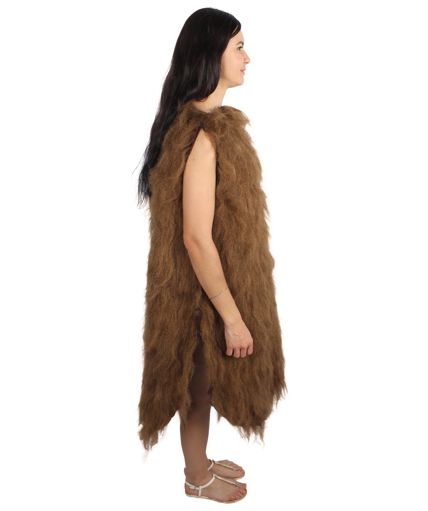 Unisex Brown Caveman Costume I Best for Halloween I Flame-retardant Synthetic Fiber