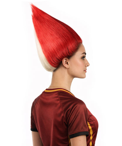 Peru Flag Sports Troll Wig | Premium Breathable Capless Cap