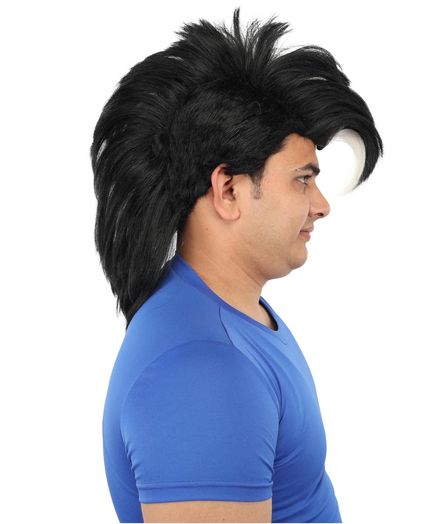 Adult Men’s  Animated Goofy Dog Movie Mohawk Wig | Multicolor Options | Perfect for Halloween | Flame-retardant Synthetic Fiber