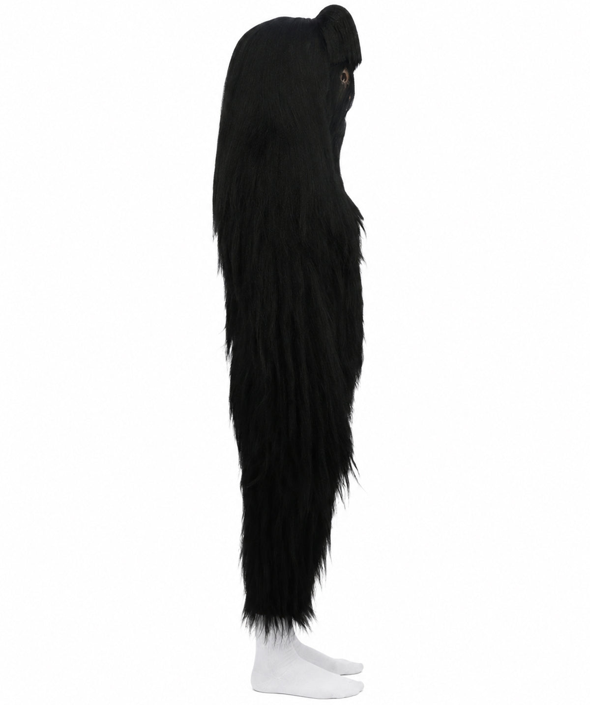 HPO Teen Extreme Hairy Person Costume Bundle & Mask Set - Full-Body Hair Suit Extra-Long Costume Wig for Halloween, Cosplay & Parties - Multiple Color Options