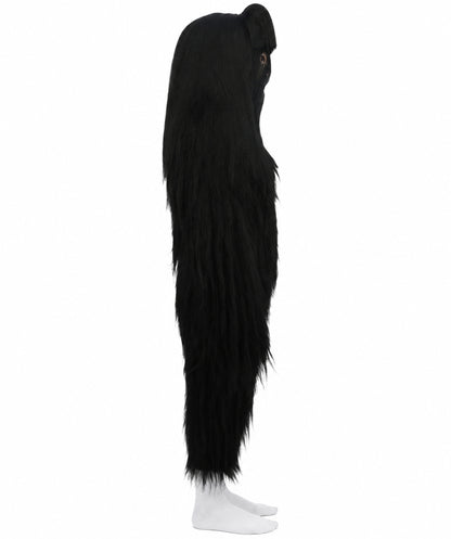 HPO Teen Extreme Hairy Person Costume Bundle & Mask Set - Full-Body Hair Suit Extra-Long Costume Wig for Halloween, Cosplay & Parties - Multiple Color Options