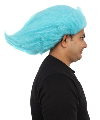 HPO Men's Wild Rocker Wig | Multicolor Options | Voluminous Frizzy Heavy Metal Hair, Two Tone Gradient & Breathable Cap | Halloween, Rock Troll Roleplay, 80s Costume, Theater & Concert Events