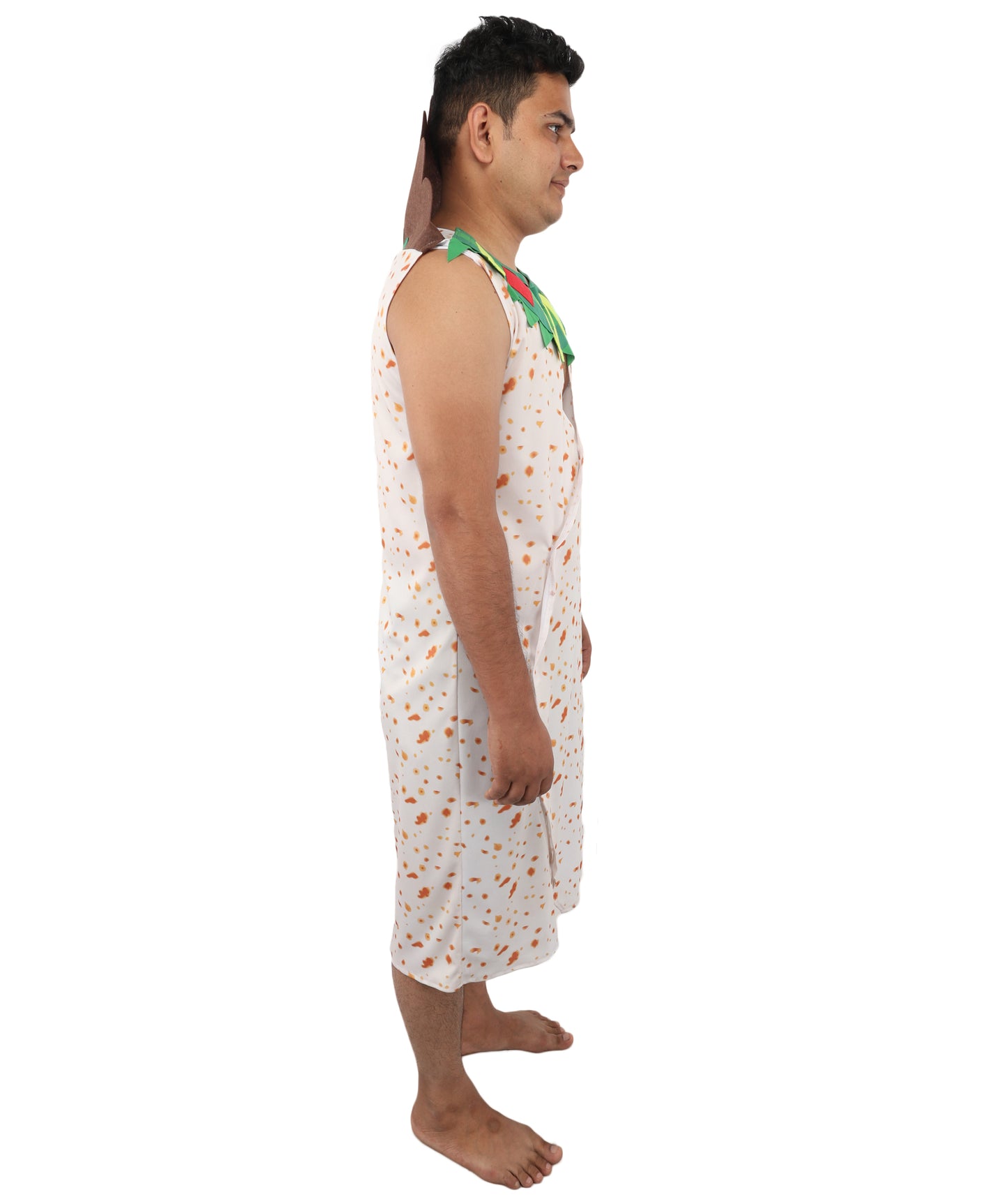 HPO Men’s Burrito White Costume | Food-Themed Cosplay Outfit | Halloween, Party, Stage & Themed Event Funny Wrap Suit