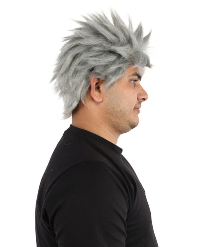 HPO Adult Men's Japanese Superhero Manga Spiky Wig |  Multi Color Options