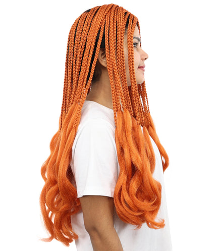 Pre-Stretched Knotless Braiding Hair | 3X French Curl Synthetic Hair for Braids, Crochet Styles, Cosplay, Parties & Stage Performances