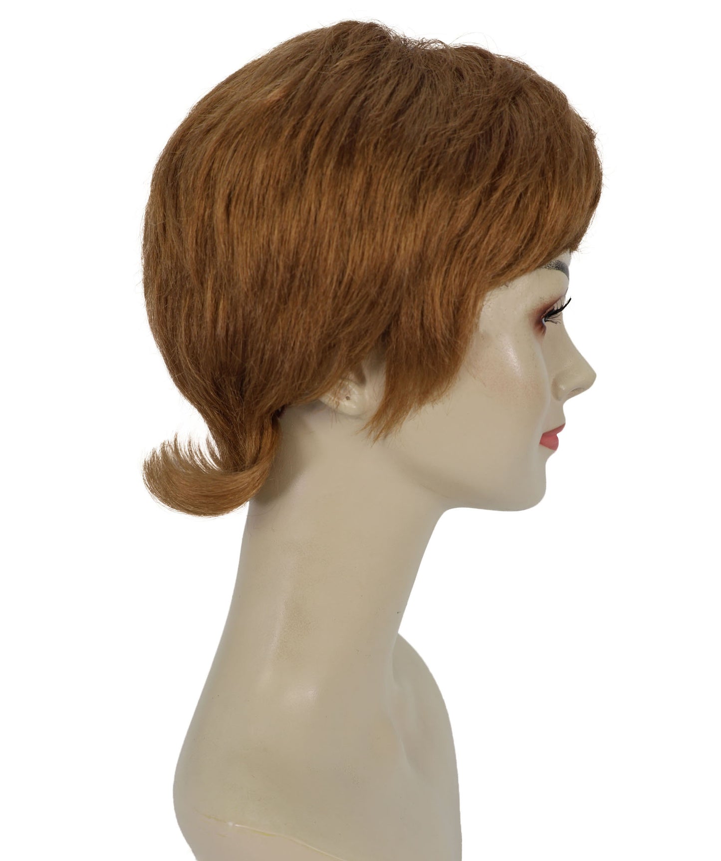 HPO Adult Women’s Chic Honey Blonde Pixie Cut Wig | Sleek Short Layered Style | Ideal for Halloween | Breathable Capless Cap