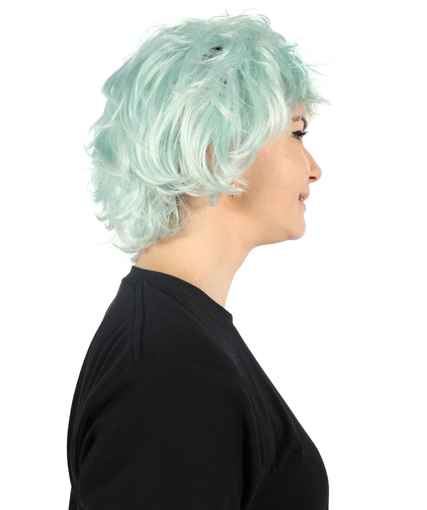 HPO  Women's Model Inspired Multiple Color Short Pixie Wig | Halloween  Wig | Flame-retardant Synthetic Fiber
