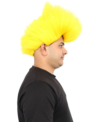 Hades God of Death |Multiple Color Fake Flame Spikes | Premium Halloween Wig