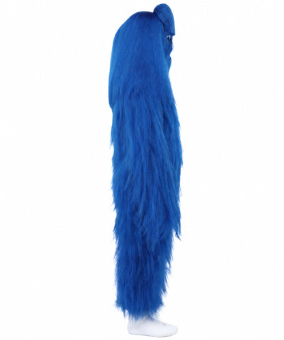 HPO Teen Extreme Hairy Person Costume Bundle & Mask Set - Full-Body Hair Suit Extra-Long Costume Wig for Halloween, Cosplay & Parties - Multiple Color Options