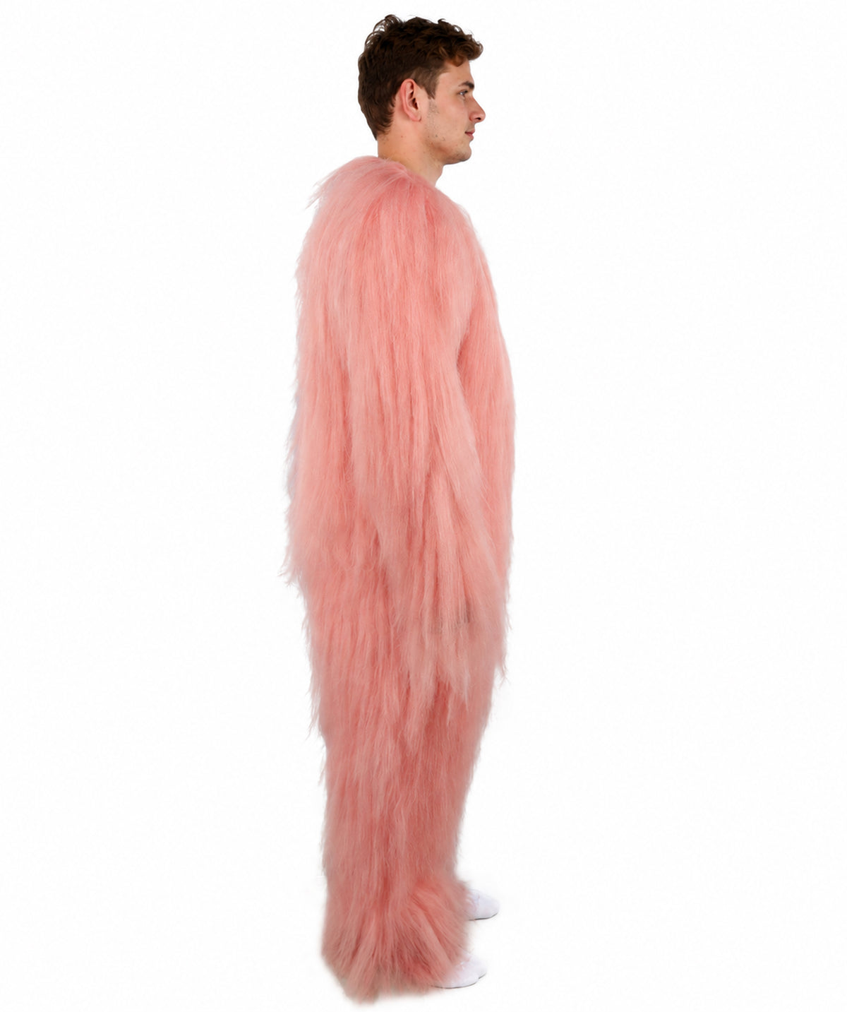 HPO  Extreme Hairy Person Two Part Costume, Mask and Bundle Set - Full-Body Hair Suit Extra-Long Costume Wig for Halloween, Cosplay & Parties - Multiple Color Options