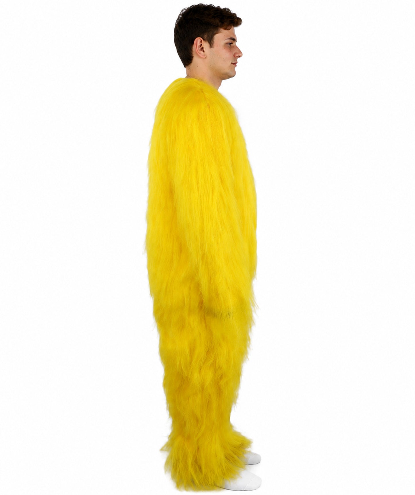 HPO  Extreme Hairy Person Two Part Costume, Mask and Bundle Set - Full-Body Hair Suit Extra-Long Costume Wig for Halloween, Cosplay & Parties - Multiple Color Options