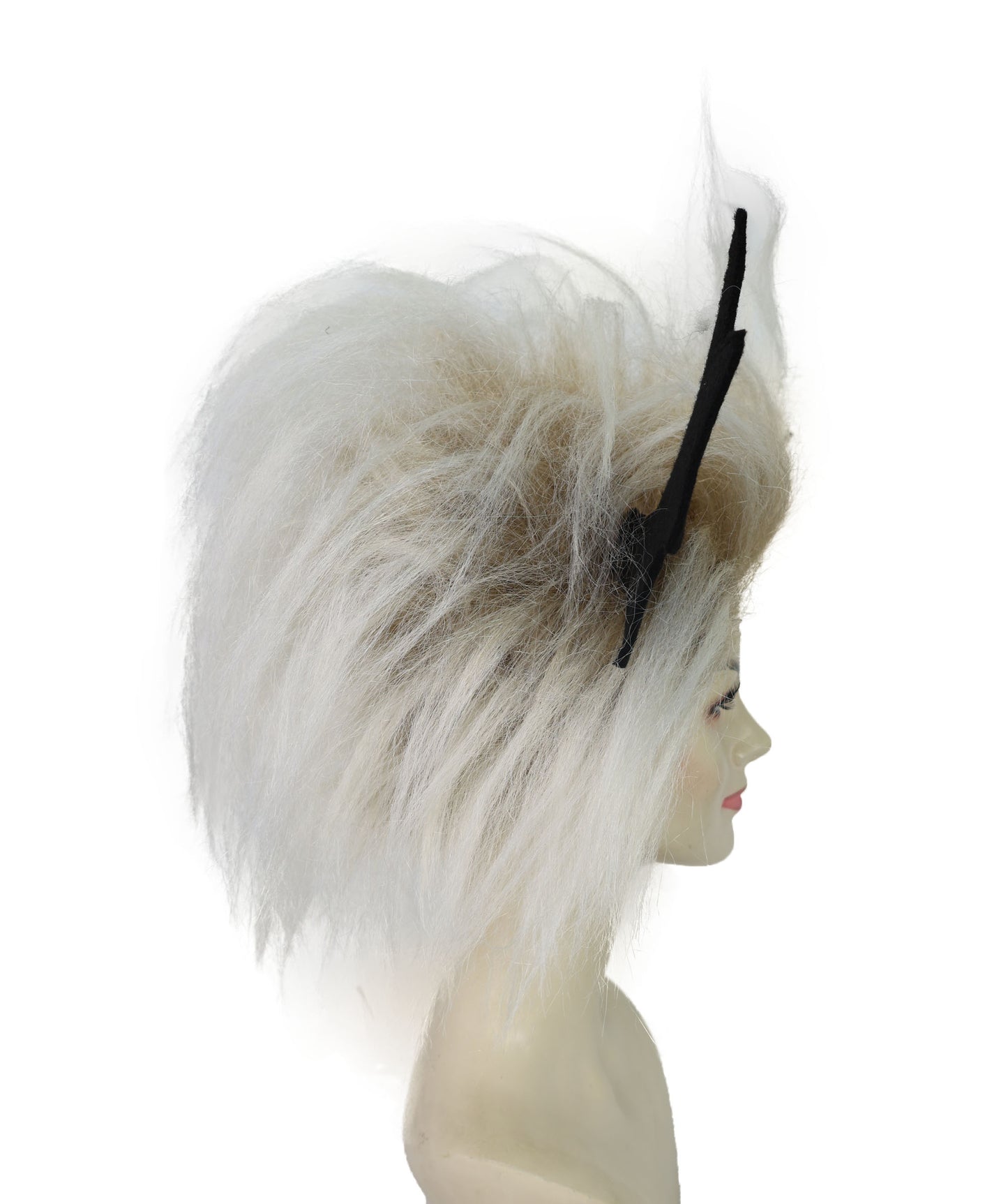 HPO Women’s Blonde Spiky Wig | Bold Martial Arts Fighter Inspired Hairstyle | Flame-retardant Synthetic Fiber
