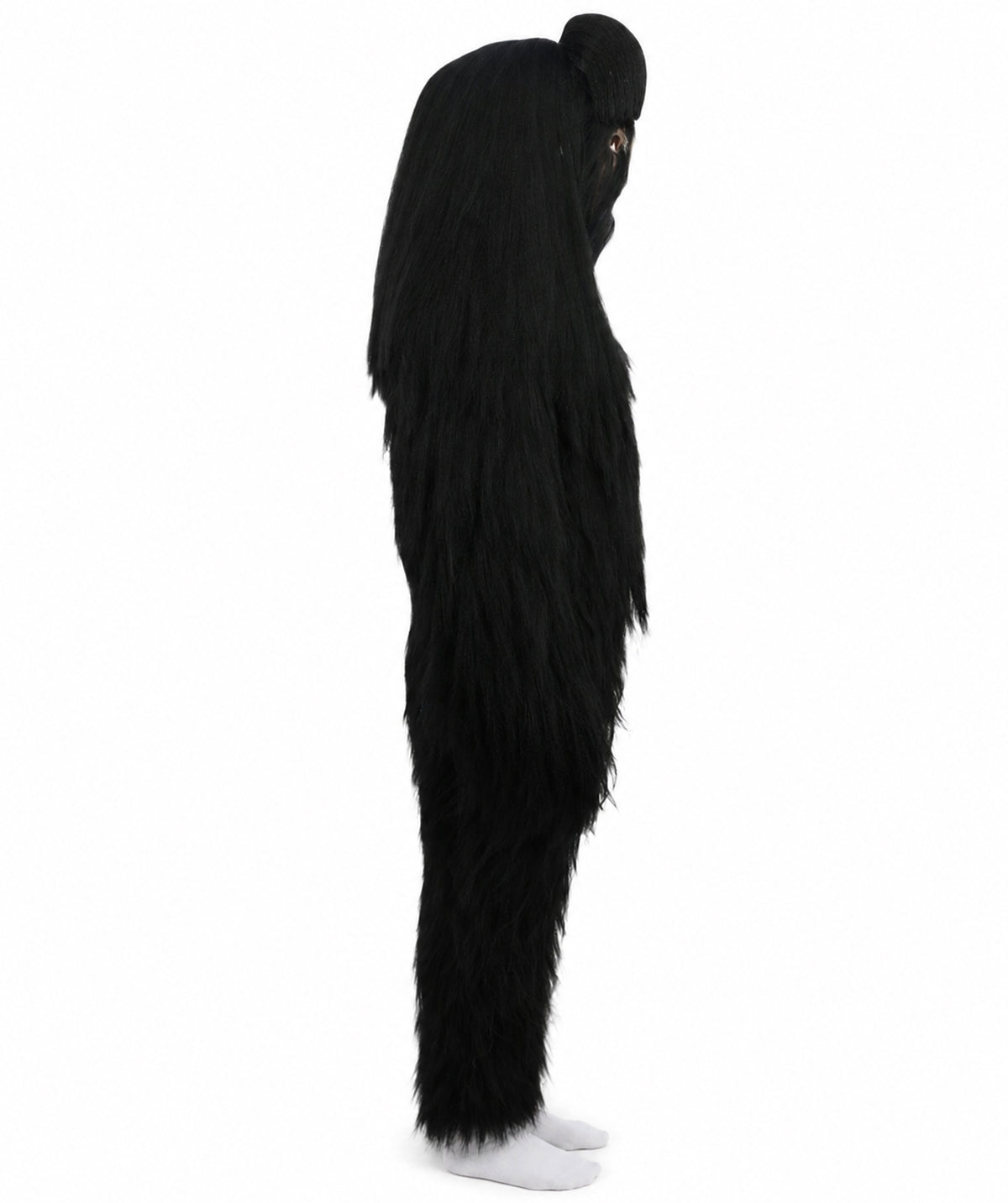 HPO Teen Extreme Hairy Person Two Part Costume, Mask and Bundle Set - Full-Body Hair Suit Extra-Long Costume Wig for Halloween, Cosplay & Parties - Multiple Color Options