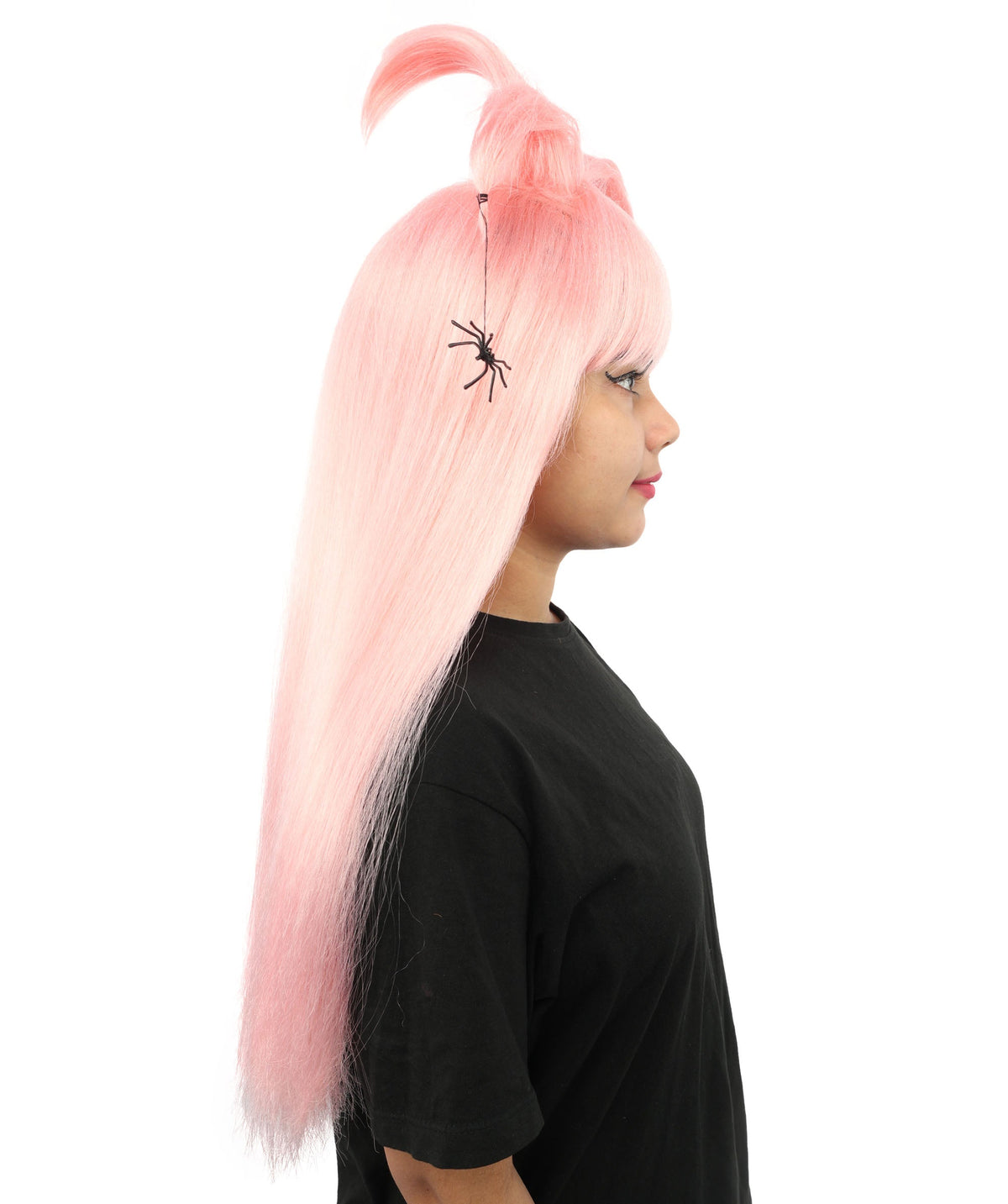 HPO Adult Women's Spider Gothic Sculpted Wig | Multiple Color Options, create of synthetic fiber, architectural spider-leg loops with blunt bangs, breathable base | Party, Halloween, theater, drag, performance, costume events