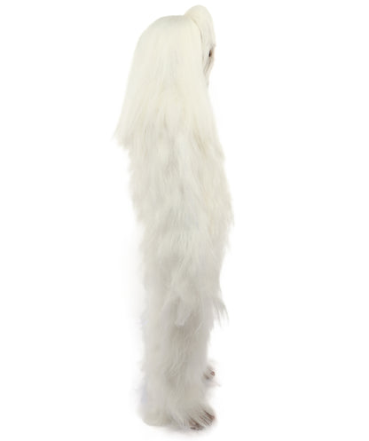 HPO Teen Extreme Hairy Person Costume Bundle & Mask Set - Full-Body Hair Suit Extra-Long Costume Wig for Halloween, Cosplay & Parties - Multiple Color Options