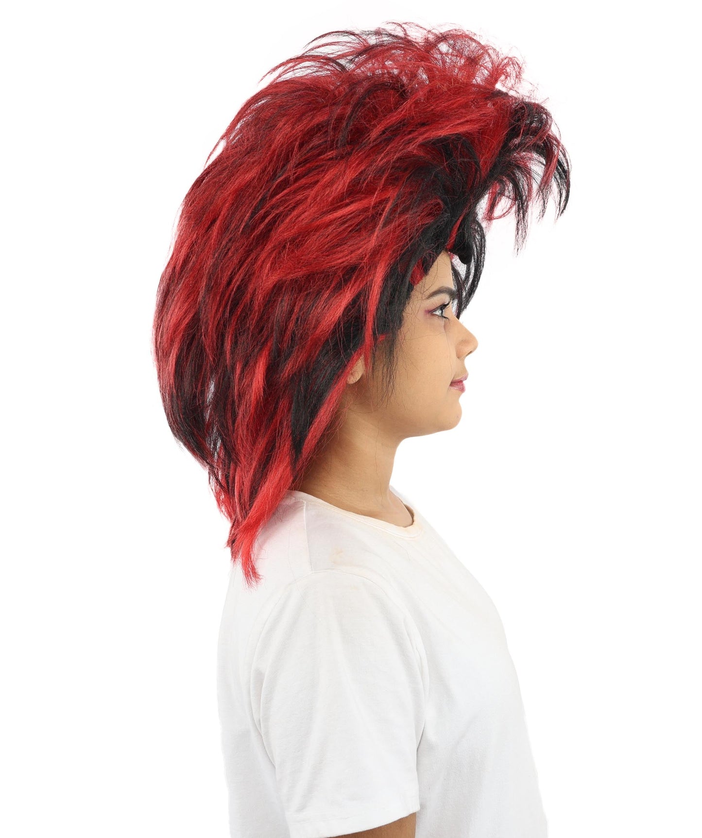 Adult Short Straight 80s Spiky Wig | Retro Punk Style Hairpiece with Breathable Cap | Ideal for Rock-Theme Parties, Cosplay & Halloween Events