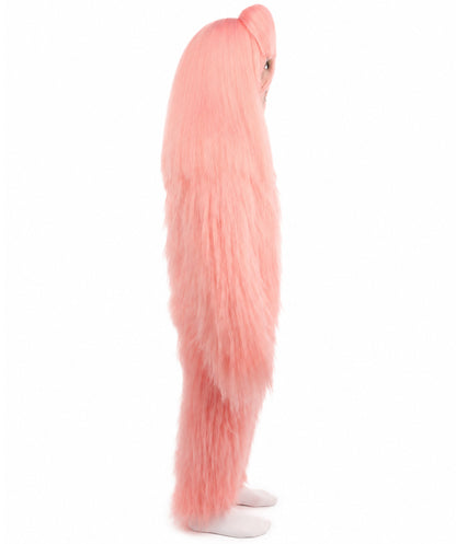 HPO Teen Extreme Hairy Person Costume Bundle & Mask Set - Full-Body Hair Suit Extra-Long Costume Wig for Halloween, Cosplay & Parties - Multiple Color Options