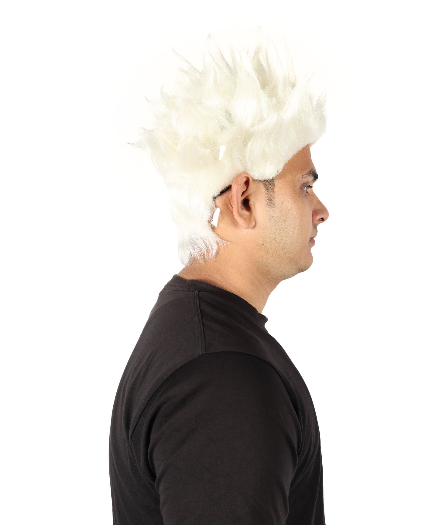 HPO Men’s Anime Young Ninja Nine Tail Yellow Blonde Spiky Wig