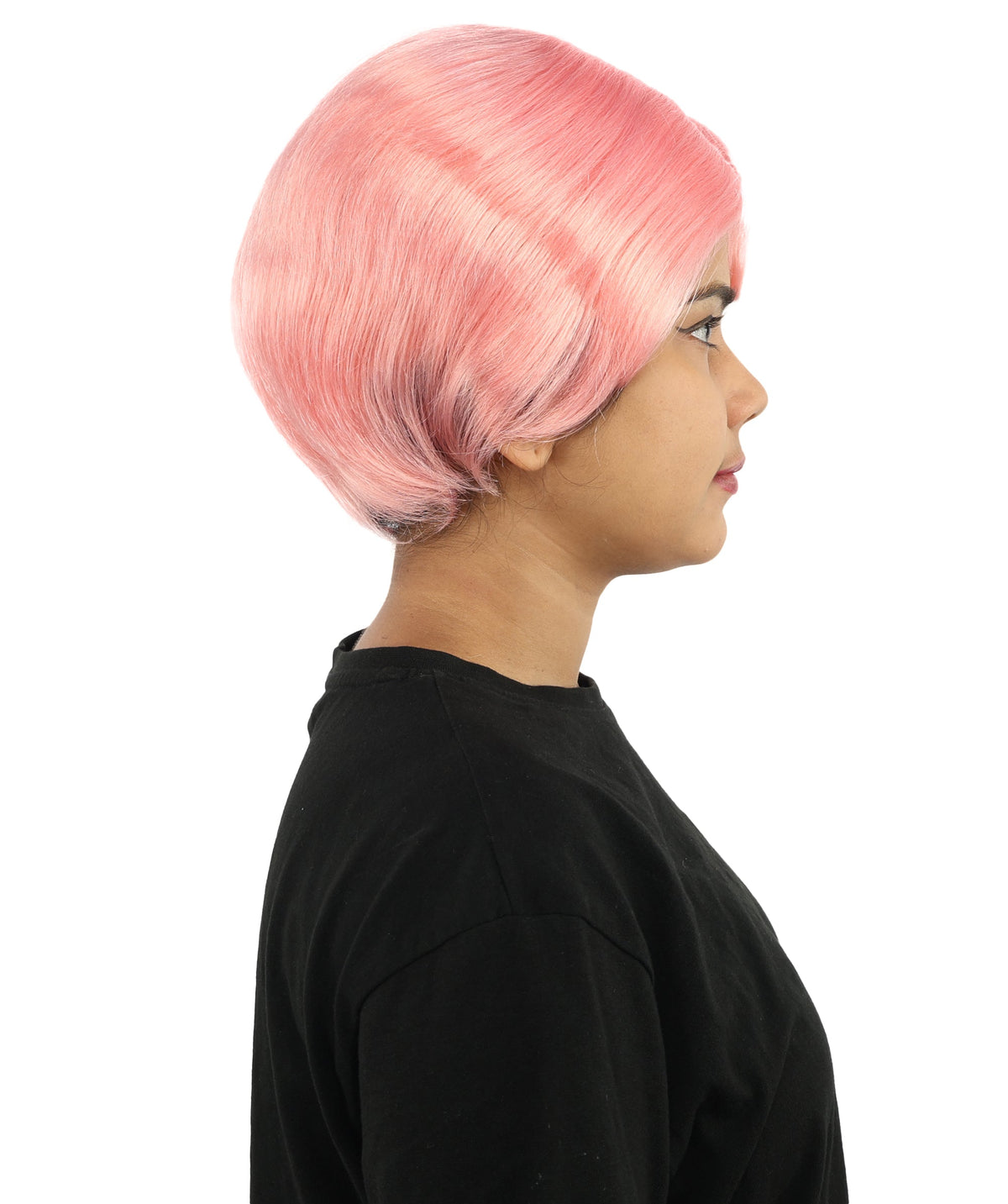 HPO Adult Women’s 10-Inch Short Wig | Multiple Color Options | Celebrity Hairpiece for Costume, Cosplay, and Themed Parties | Sleek and Modern Hairpiece for Versatile Looks