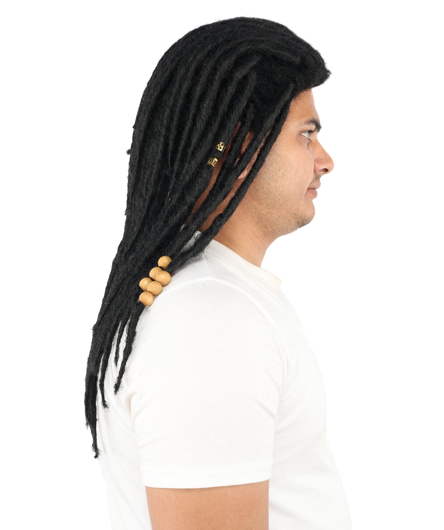 HPO Men’s Blonde Dreadlock Wig | Ideal for Cosplay, Halloween and Themed Parties | 22 Inch Realistic Texture, Adjustable Cap, and Comfortable Fit