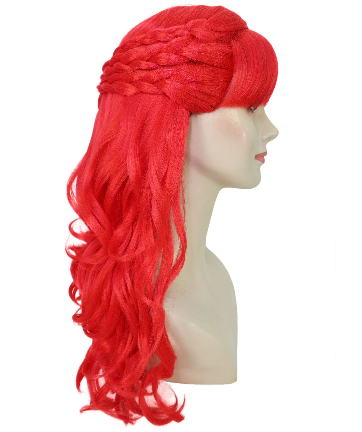 HPO Women's Curly Long Length Trendy Keepsake Multiple Color Options Wig