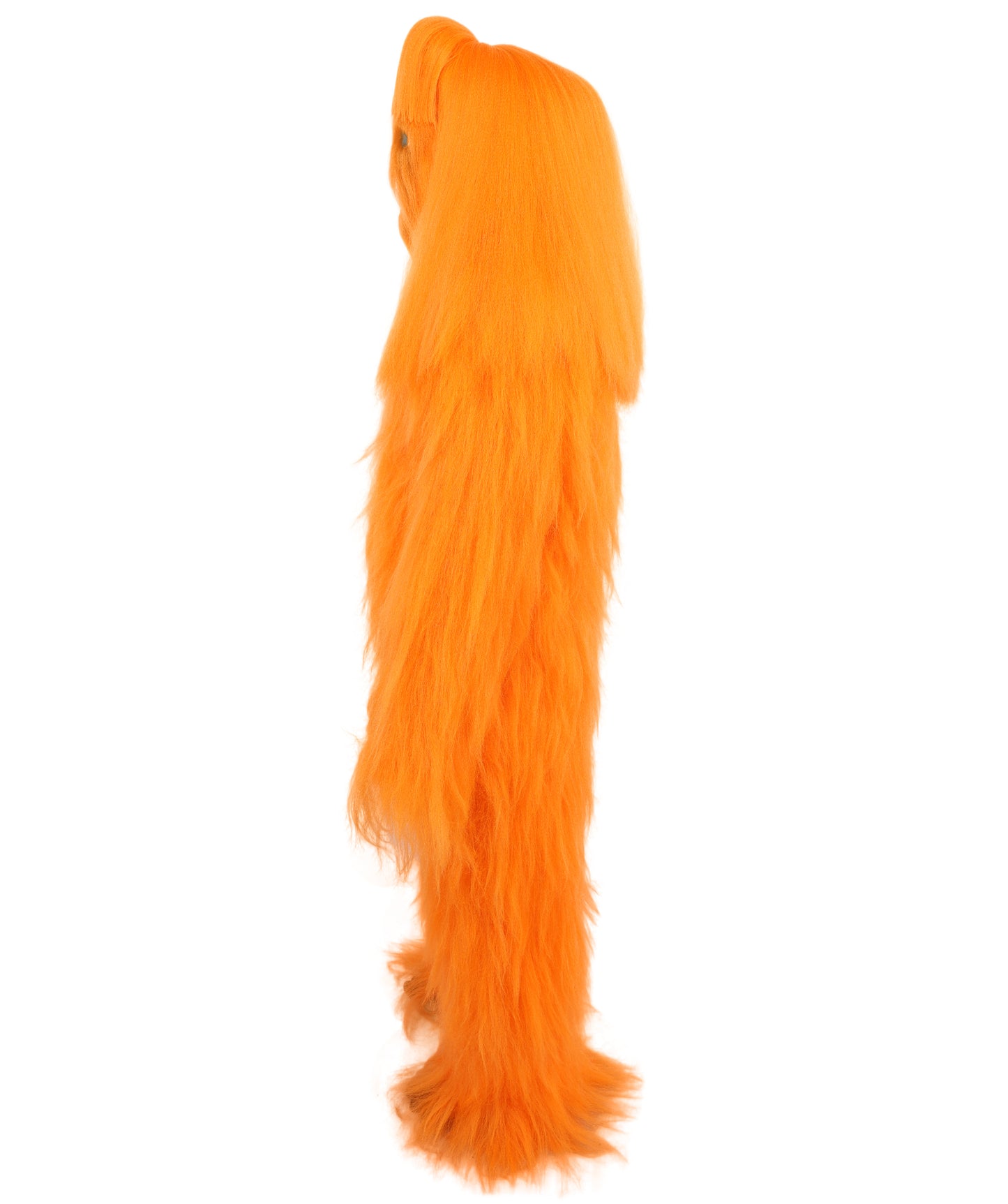 HPO Teen Extreme Hairy Person Costume Bundle & Mask Set - Full-Body Hair Suit Extra-Long Costume Wig for Halloween, Cosplay & Parties - Multiple Color Options