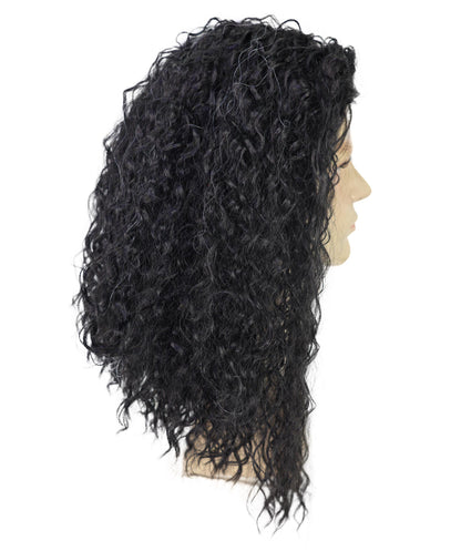 HPO Men Hawaiian Black Hair Wig | Cosplay Wigs | Premium Breathable Capless Cap