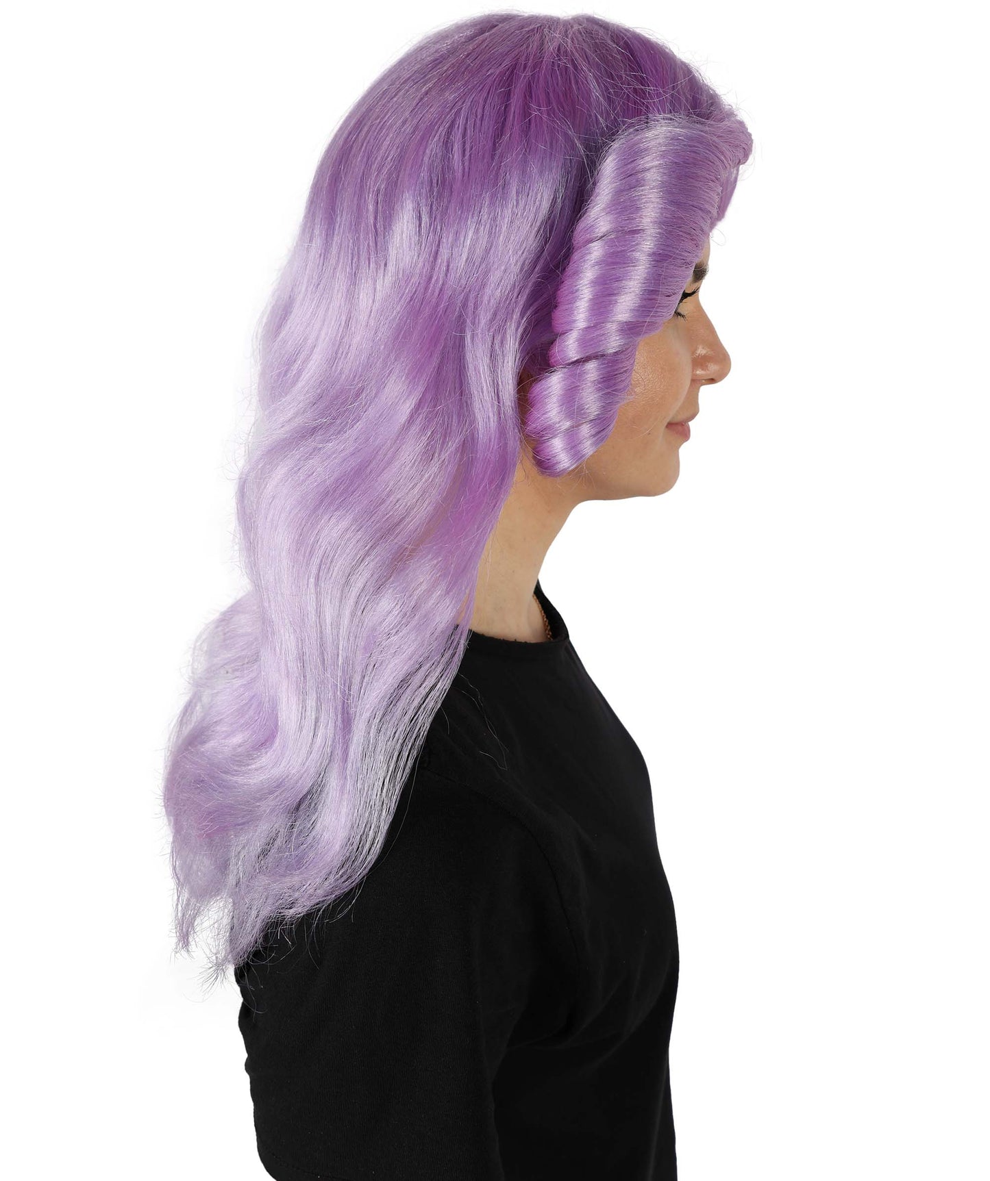 HPO Women's 70's Flick Multiple Color Retro Wig, Flame-retardant Synthetic Fiber