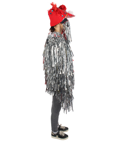 Adult Unisex DJ Tinsel Costume| Multiple Color Options