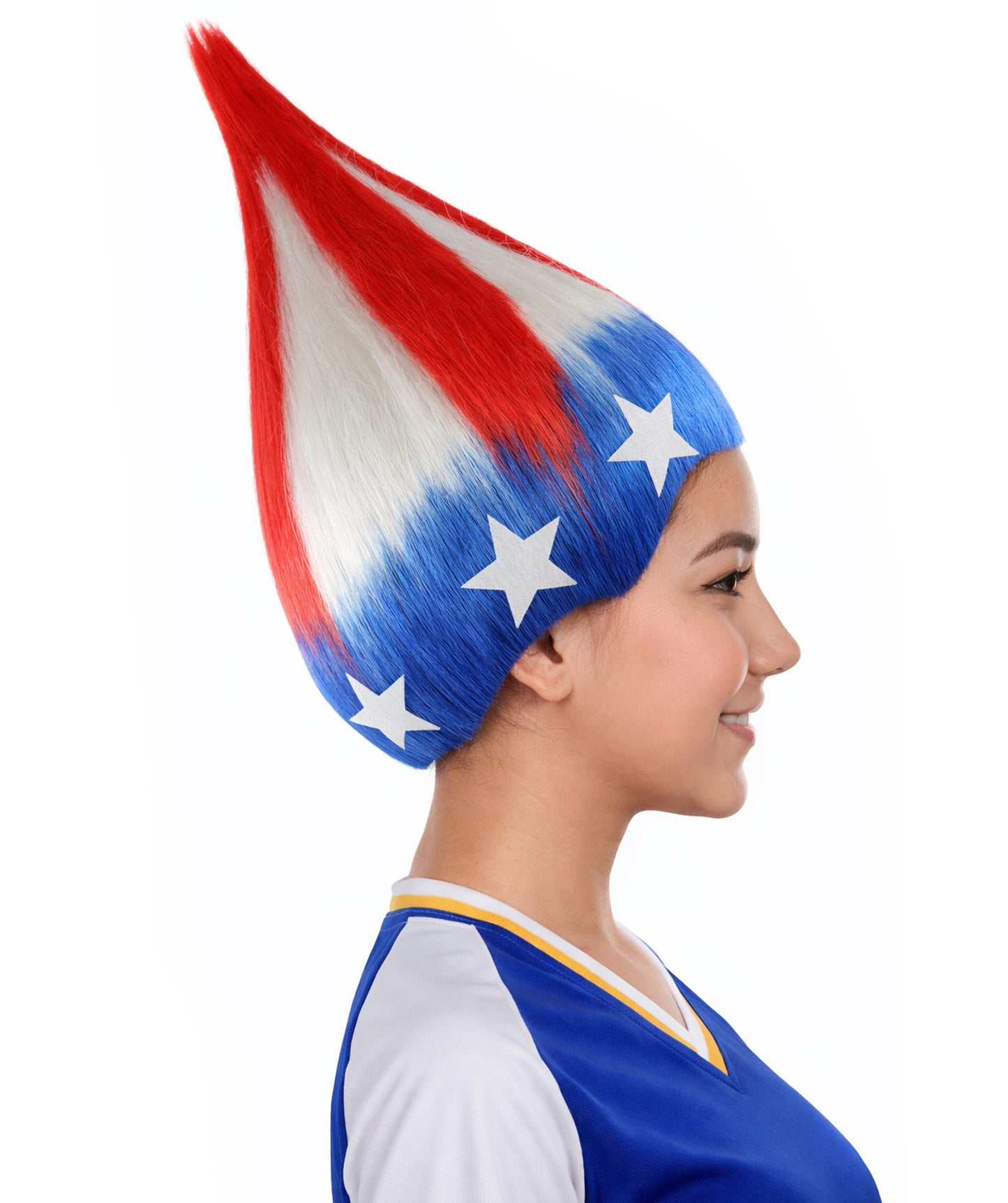 Fun Troll Wigs| Multiple Snake and Flag Options | Premium Breathable Capless Cap