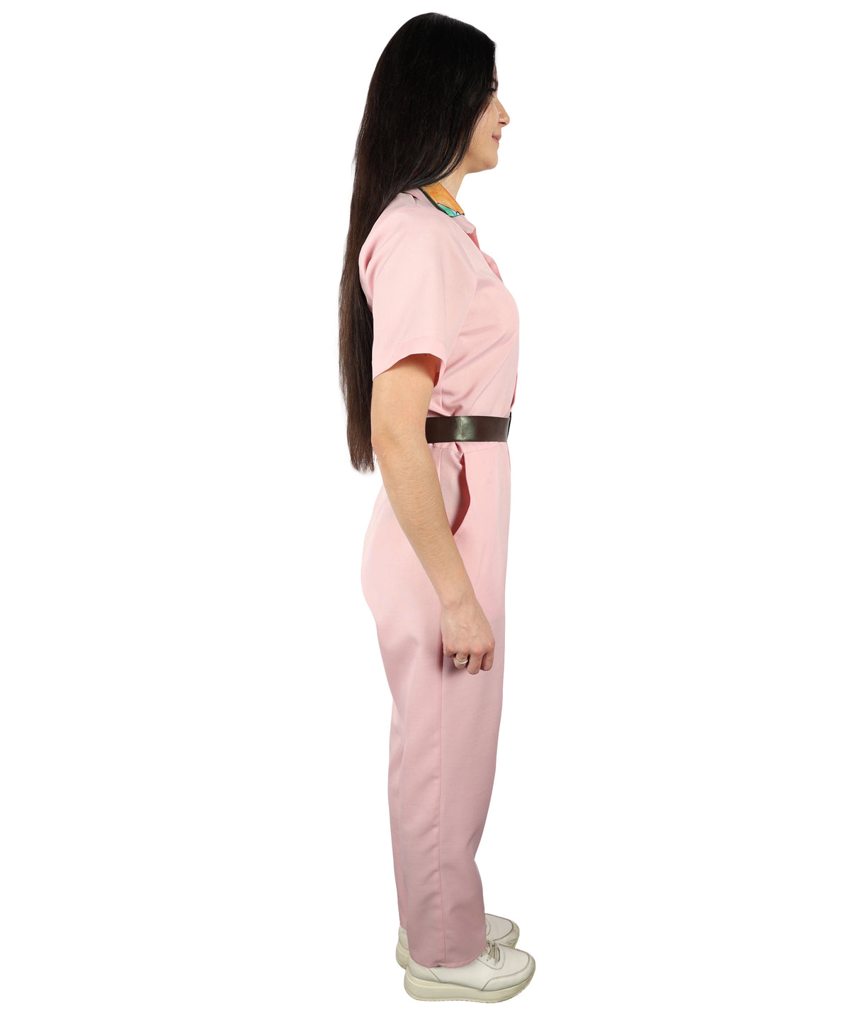 HPO Women's American Action Comedy Movie Character Jody Moreno Pink Jumpsuit, Perfect for Halloween, Flame-retardant Synthetic Fabric