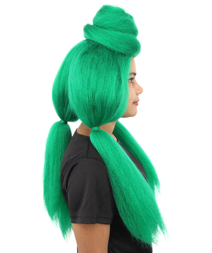 HPO Women’s High Volume Extra Long Yarn Twisted Bun Wig – Multiple Color Options | Bubble Ponytails Hairpiece with Capless Cap | Statement Headpiece for Halloween, Cosplay, Theater and Drag Looks
