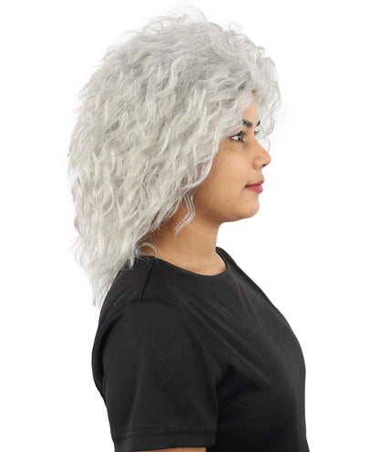 HPO Adult Women’s 15-Inch Curly Wig | Multiple Color Options | Wavy Voluminous Style | Idal for Costume, Cosplay, and Themed Events