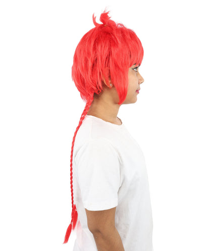 HPO Adult Women's Animal Ear Braided Wig | Multiple Color Options | Synthetic fiber, short bob with sculpted ears and long micro-braids, breathable base | Party, Halloween, theater, drag, performance, costume events