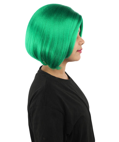 Adult Women's Two-Tone Bob Wig | Multiple Color Options | Short Straight Blunt Cut Inspired by American Pop Artist Look | Natural Hairline for Halloween and Cosplay