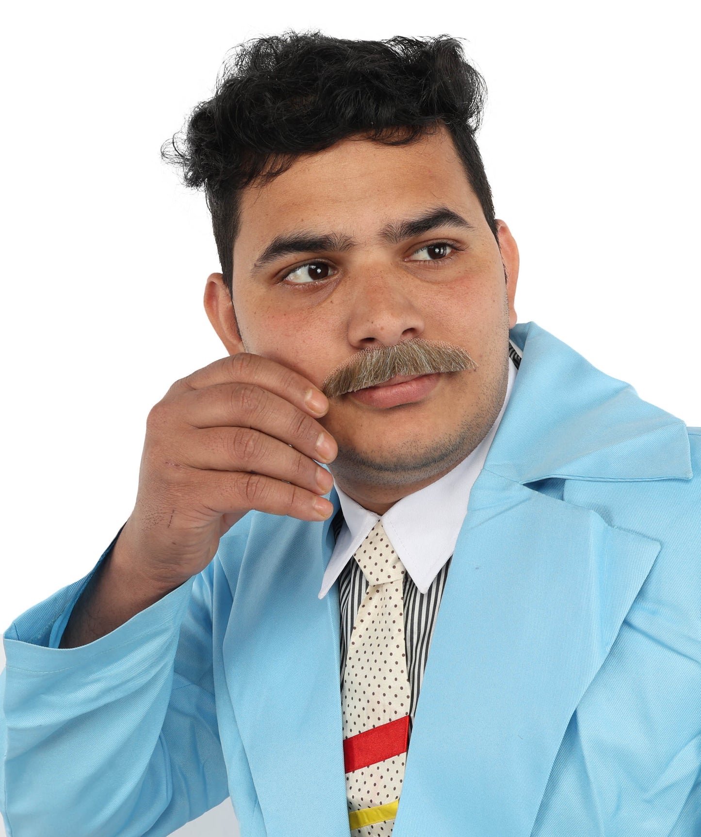 Men's Human Hair Moustache | Facial Hair Multiple Colours Option | HPO