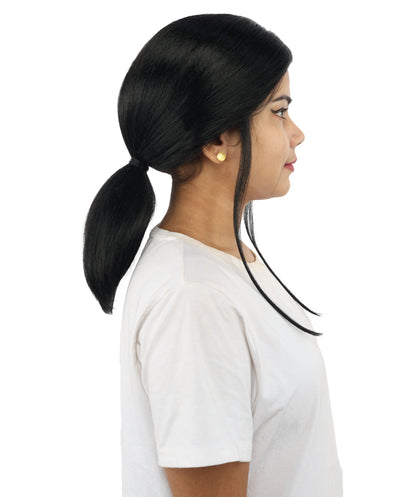 HPO Women’s Margo Gru-Inspired Long-Length Brown Wig | 17 Inch Hairpiece Halloween, Cosplay, and Themed Parties | Natural-Looking Synthetic hair with Capless Cap